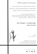 Philosophia Scientiae, v. 11, cahier 01